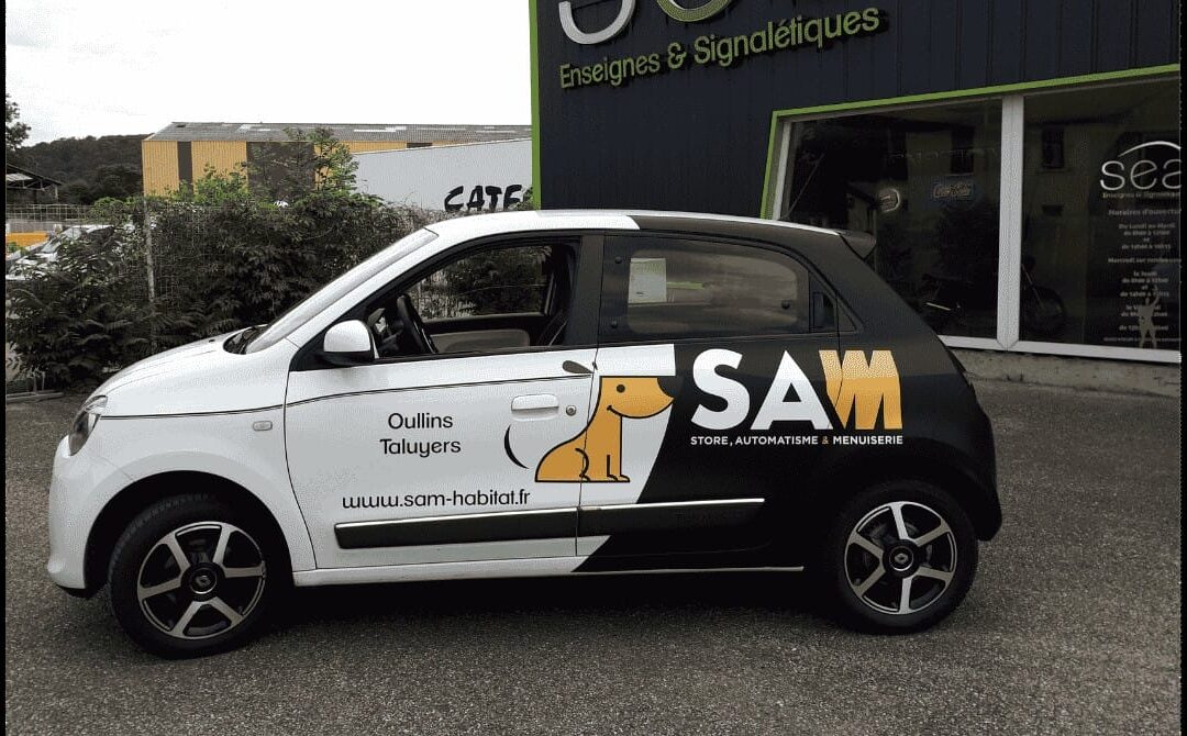 Flocage de véhicule – Twingo SAM