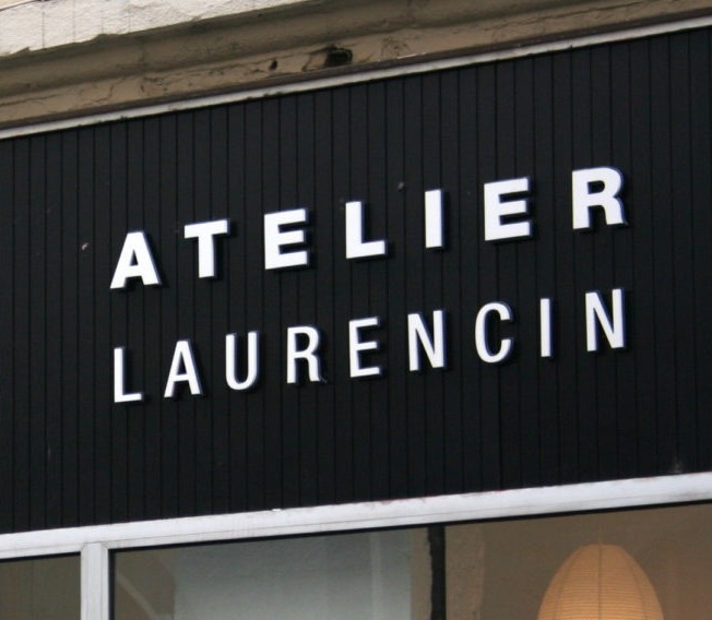 Lettres découpées - Enseigne Atelier Laurencin Lettres découpées - Enseigne Atelier Laurencin