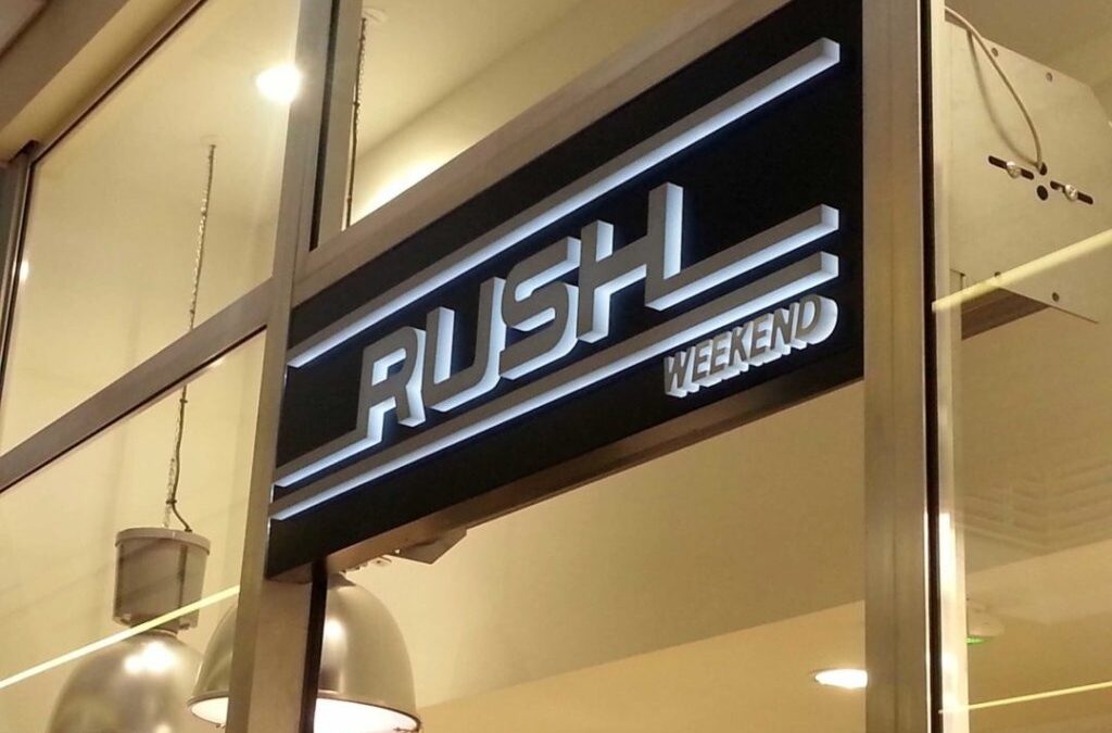 Lettres en relief – Rush