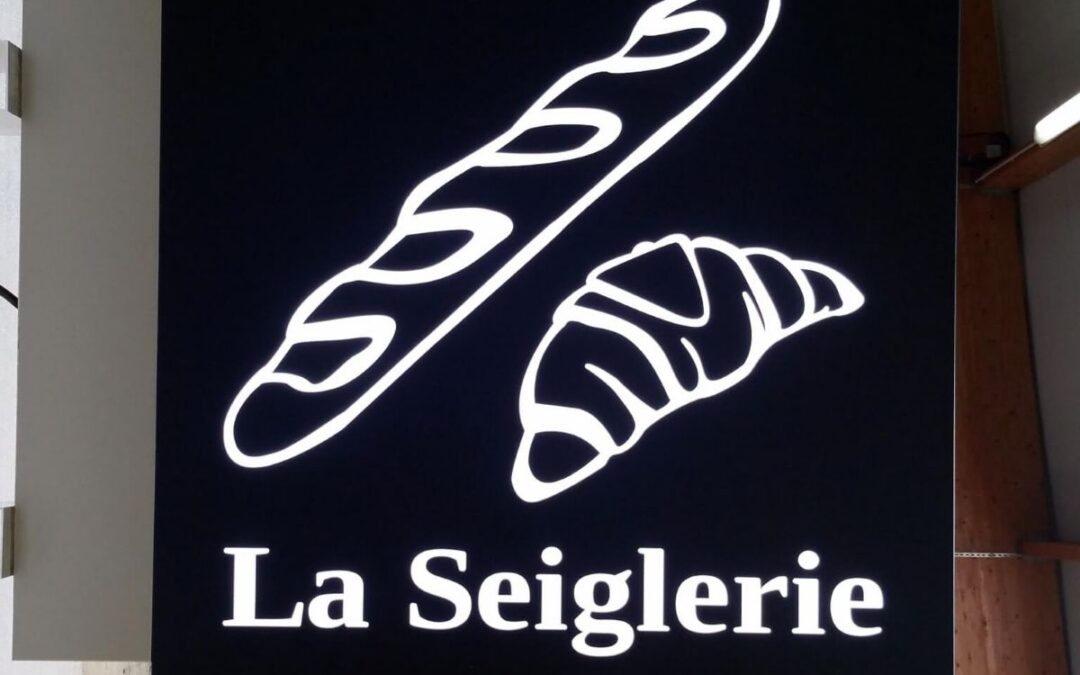 Enseigne drapeau – boulangerie La Seiglerie